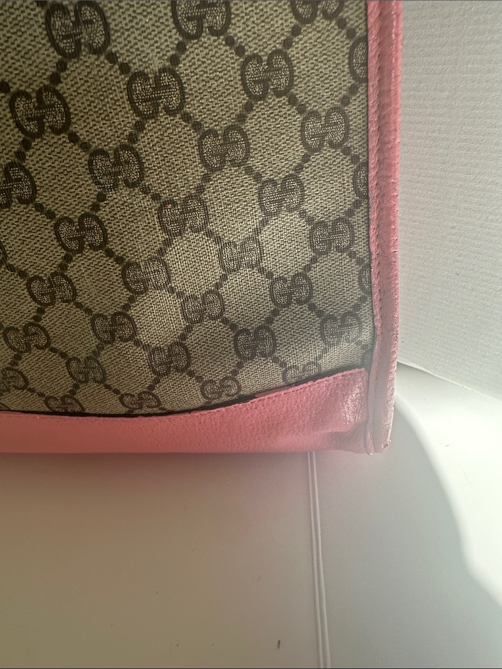 Gucci Monogram Tote Refreshed with Angelus Acrylic Leather Paint and sealer - Picture 7 of 16